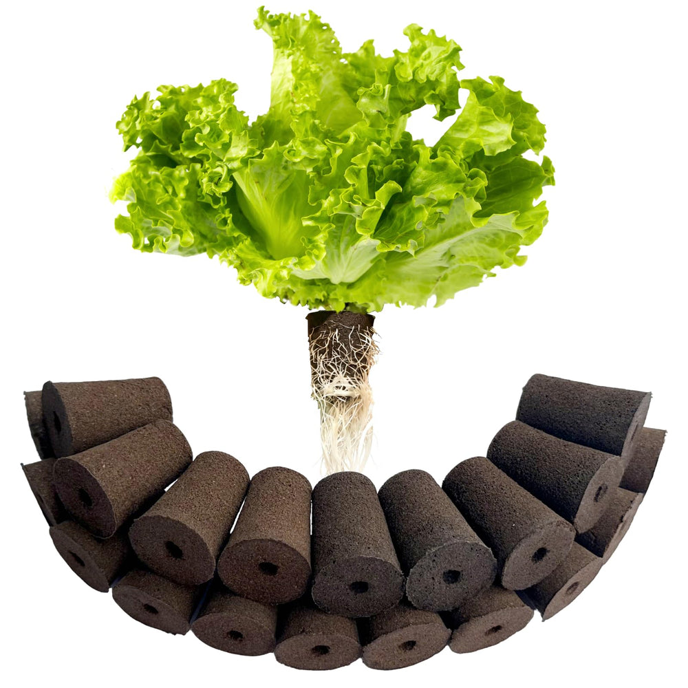 MEYCEMT front pack shows 20 large hydroponic sponges and clear labeling benefit