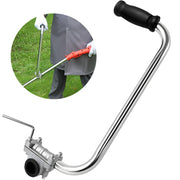 Meyoppm handle front view showing ergonomic shape and improved grip comfort