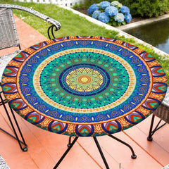 MHJY front view on 36–44 inch table showing secure fit and clean look