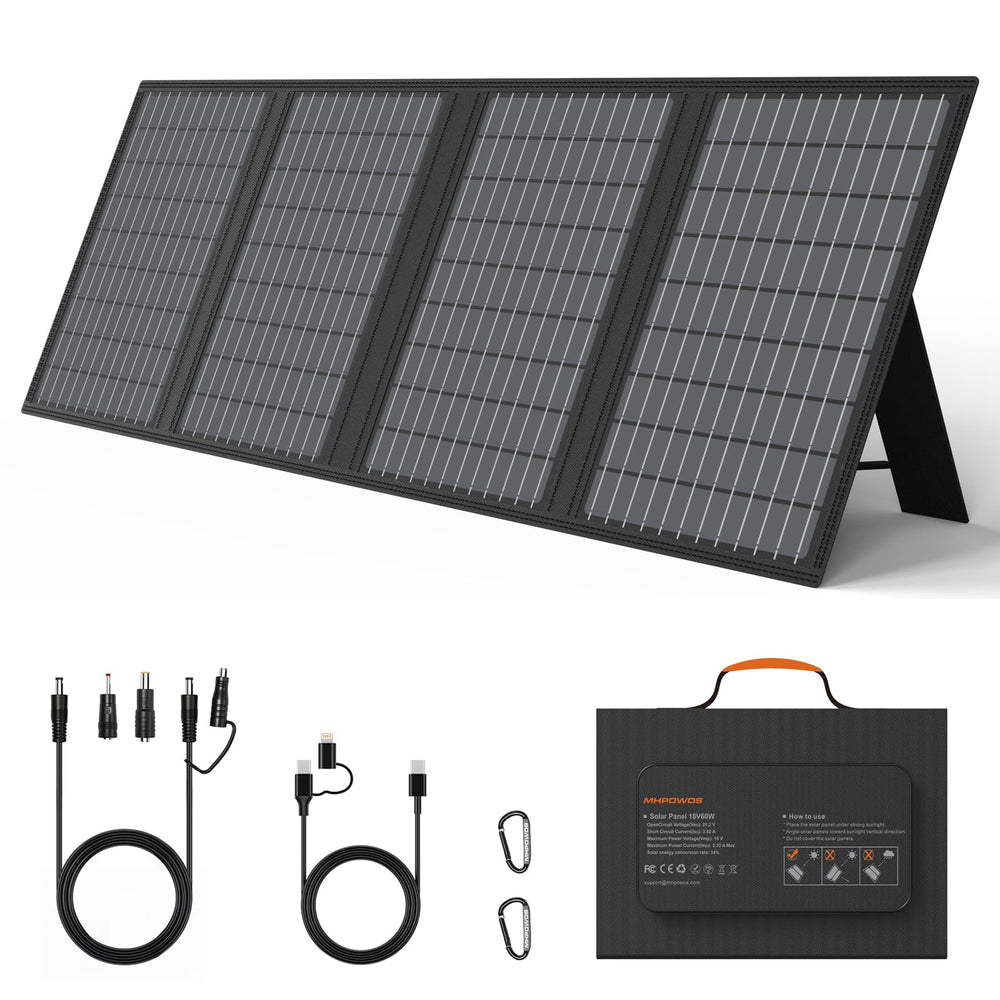 MHPOWOS folded briefcase view showing compact portability and easy storage