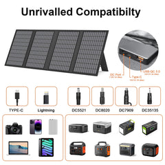 MHPOWOS kickstands positioned for optimal sun angle and stable setup