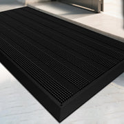 Mibao front view on doorstep showing heavy-duty welcome mat grip