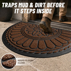 Mibao textured polypropylene close-up trapping dirt for cleaner floors