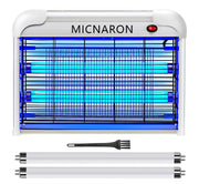 Micnaron front view of electric bug zapper showing compact design and LED glow benefit