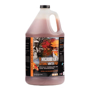 MICROBE-LIFT front view of gallon bottle and packets showing kit completeness and winter readiness