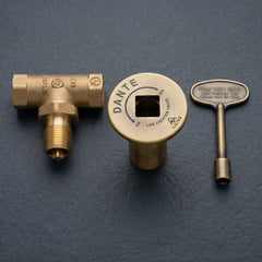 Midwest Hearth close-up of 1/2 NPT threads highlighting secure connection
