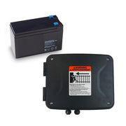 Mighty Mule enclosure front view showing weatherproof protection and easy mounting