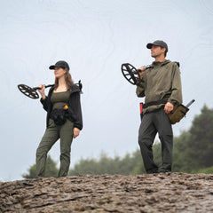MINELAB battery and USB port view showing rechargeable convenience