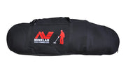 MINELAB front view of carry bag showing durable canvas and zipper benefit protection