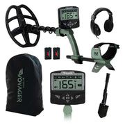 MINELAB Voyager front view showing controls and search shaft for quick startup