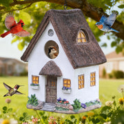MINWOLF front view birdhouse showing cottage look and inviting entrance