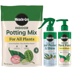 Miracle-Gro bundle front layout showing all three products for complete care