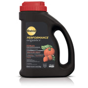 Miracle-Gro front packaging showing organic edible plant granules and easy application