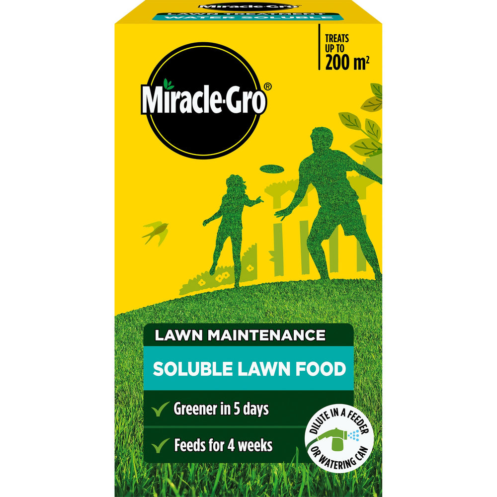 Miracle-Gro front packaging showing 1kg tub and clear product benefits