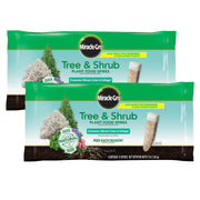 Miracle-Gro front packaging showing 12 spikes and two-pack convenience