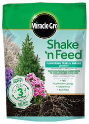 Miracle-Gro front packaging showing 8 lb bag and product name benefits