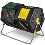 Miracle-Gro front view of dual chamber tumbler showing compact design and capacity