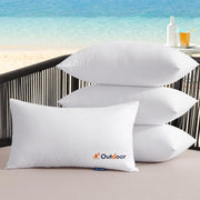 MIULEE front view of 12x20 pillow set showing pattern and durability benefit