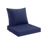 MIULEE navy front view pair showing coordinated outdoor seating upgrade