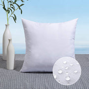 MIULEE front view of 18x18 outdoor pillow insert showing full shape and neat finish