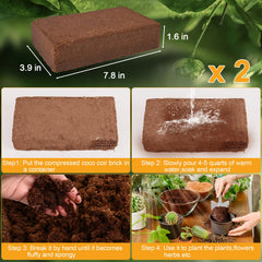 Miuwauer close-up of expanded coir texture showing fluffy fibers and water retention benefit