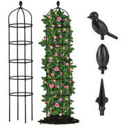 Miuwauer front view assembled trellis showing vertical support benefit