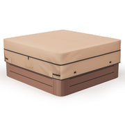 MIXC front view cover on spa protecting from rain and debris