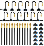 MIXC front view kit layout showing all 12 nozzles and connectors for easy installation benefit