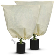 MIXC front view of both frost blankets showing size and packaging benefit quick protection