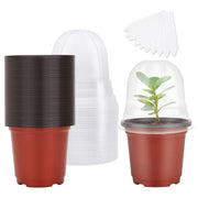 MIXC red nursery pot front view showing neat rim and color benefit