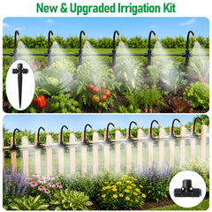 MIXC stake-mounted quick tee inserted in soil for flexible zone placement