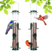 MIXXIDEA feeder front view showing six ports and green metal top benefit durability