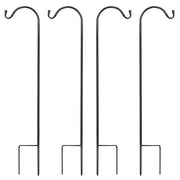 MIXXIDEA front view showing four hooks arranged for garden display, adds decorative height