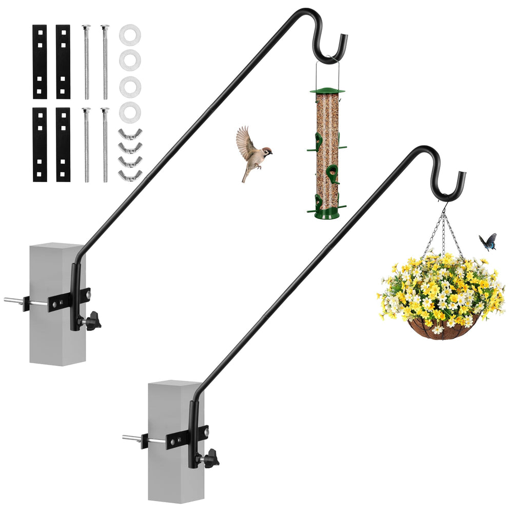 MIXXIDEA front view showing both heavy-duty adjustable hooks and benefits