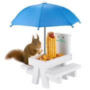 MIXXIDEA front view with umbrella showing secure feeding platform