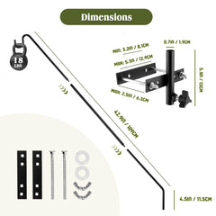 MIXXIDEA demonstrating 27 and 43 inch length settings for versatility