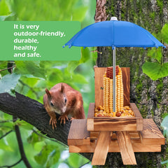 MIXXIDEA decorative side panel pattern on cedar feeder showcasing craftsmanship benefit: enhances garden look