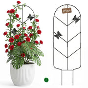 miyinfiy front view of two trellises showing compact packaging and quick setup benefit