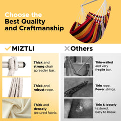 MIZTLI fabric texture detail illustrating breathable seat and supportive comfort