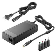 MJPOWER adapter front view showing compact design and durable housing benefit