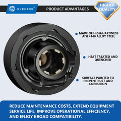 Mkekexe close-up of 6-spline detail for precise fit and secure torque transfer