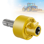 Mkekexe front view of coupler showing quick-release and visible safety yellow for easier maintenance
