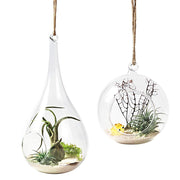 Mkono front pack view showing both glass planters and jute rope, ideal for gifting