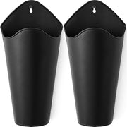 Mkono front view of black wall planters showing rustic style and easy display