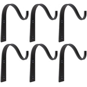 Mkono iron hook front view showing clean rustic profile and durable finish for decor