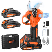 MODOFO front view of cordless pruner showing ergonomic grip and blade benefits