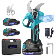 MODOFO front view of cordless pruning shears showing compact design and grip benefit