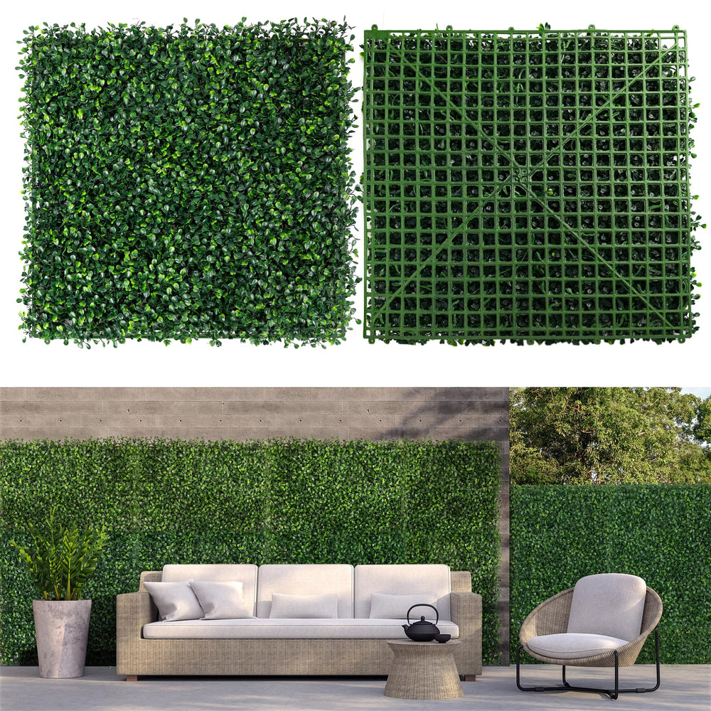Moeput front packaging of 12 grass wall panels showing kit benefit