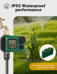 MOES attached to outdoor faucet for quick tool-free installation