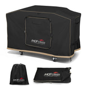 MOFCOVER front view on Blackstone grill showing full weather protection and neat appearance